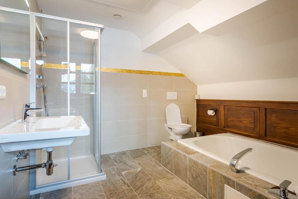 Kúpeľňa v ubytovaní Putzenhof Appartements