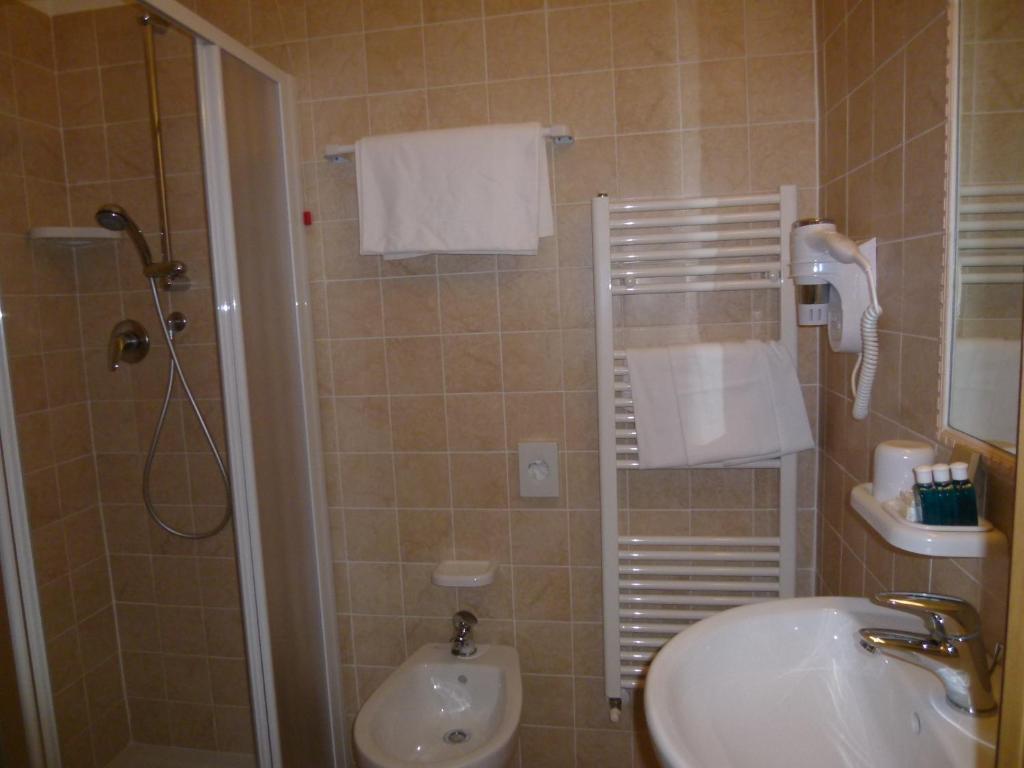 Koupelna v ubytování Casa Campiglione