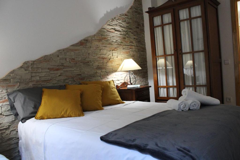 Postel nebo postele na pokoji v ubytování Apartamento Sauce