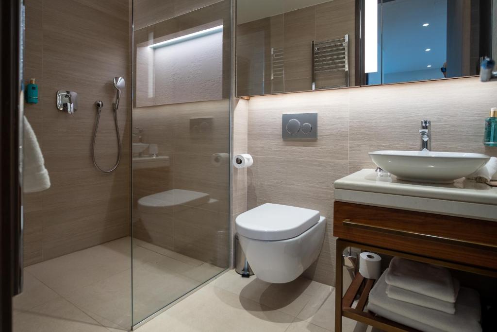 Koupelna v ubytování Paloma Apartment - Portonovi Resort