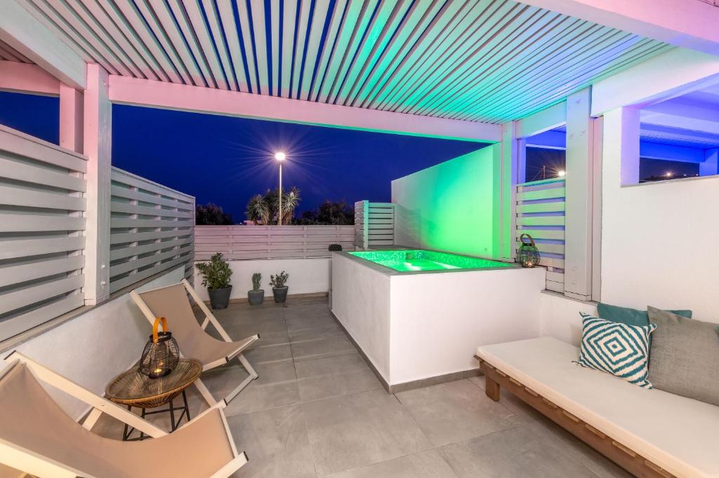 Posezení v ubytování Kellys Luxury Apartments