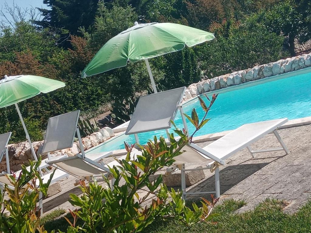Bazén v ubytovaní Trulli La collinetta alebo v jeho blízkosti