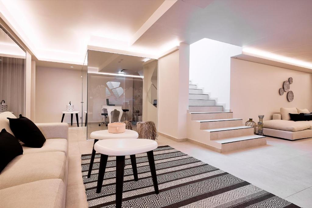 Posedenie v ubytovaní Amazon Mykonos Suites & Spa