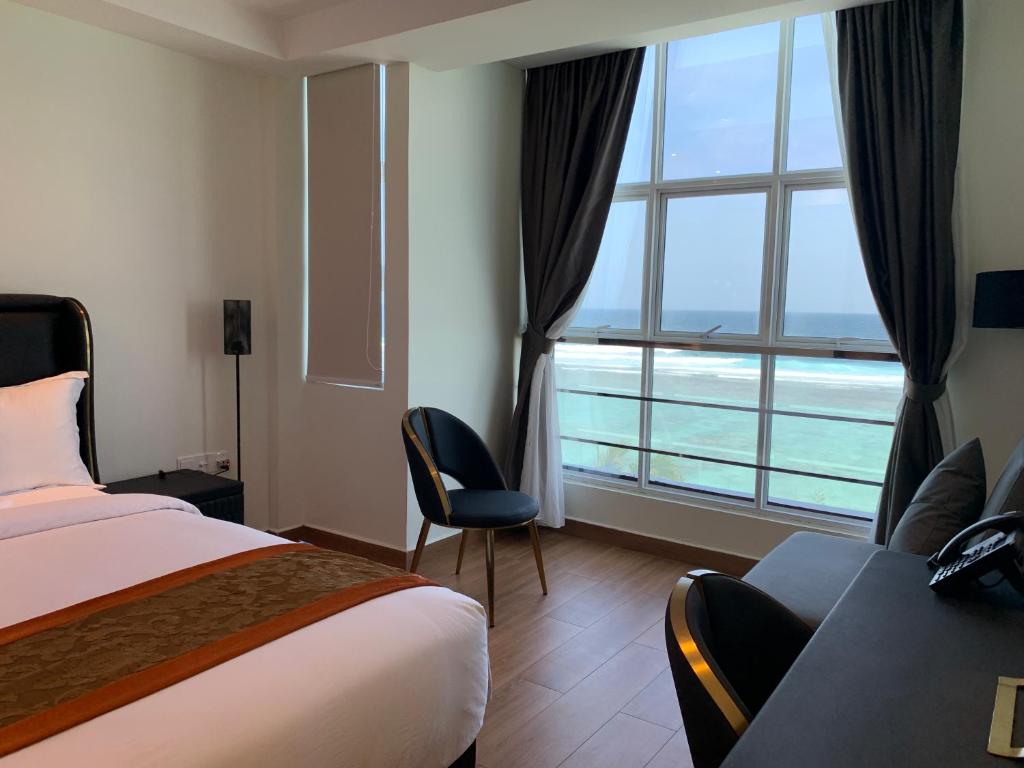 Rivethi Beachにあるベッド