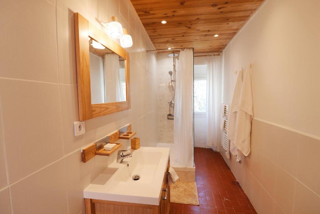 Kúpeľňa v ubytovaní Appartements à la ferme