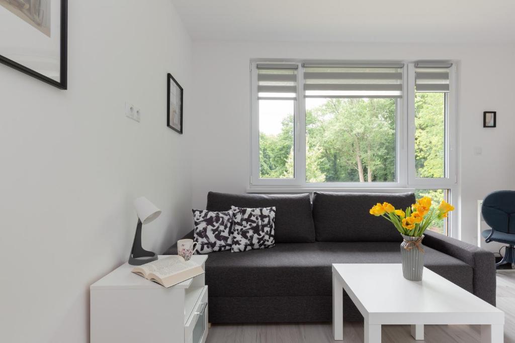 Posedenie v ubytovaní Pet-friendly Studio Apartments Batorego Warsaw by Noclegi Renters