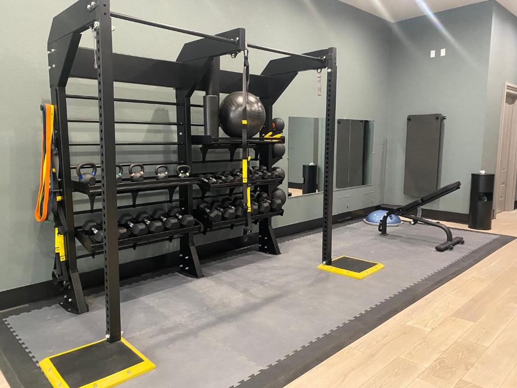 Fitness centrum a/nebo fitness zařízení v ubytování Harlow Hotel