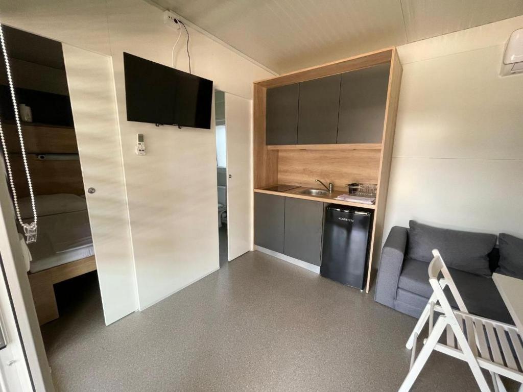 Kuchyňa alebo kuchynka v ubytovaní D&I mobile home