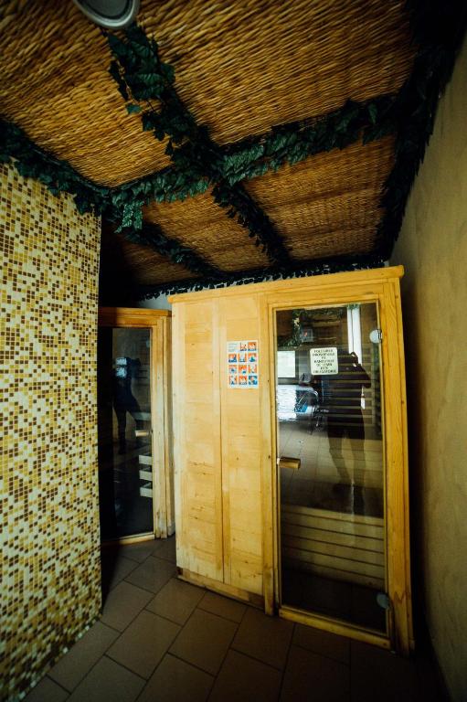 Kuchyň nebo kuchyňský kout v ubytování Pension Domeniul Regilor