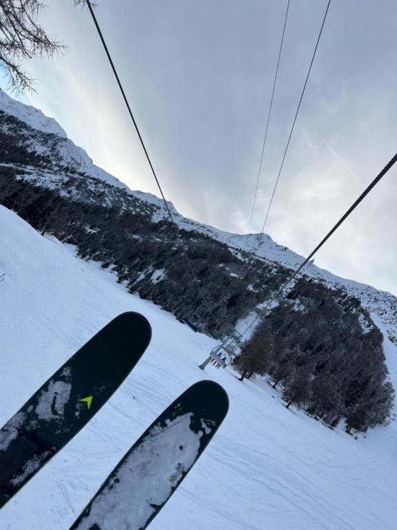 Cosy studio for 4 near ski lift, MELEZES K22 v zimě