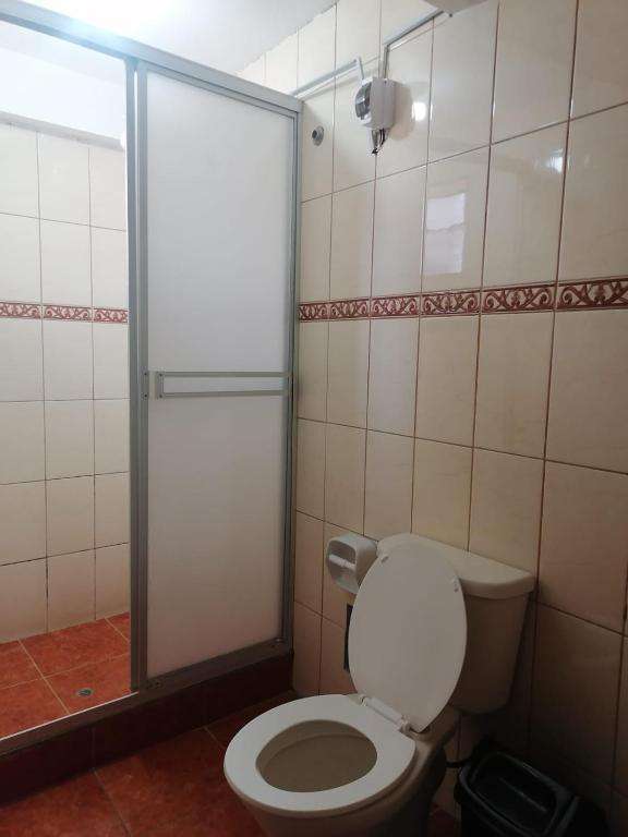 Koupelna v ubytování Suyay B&B
