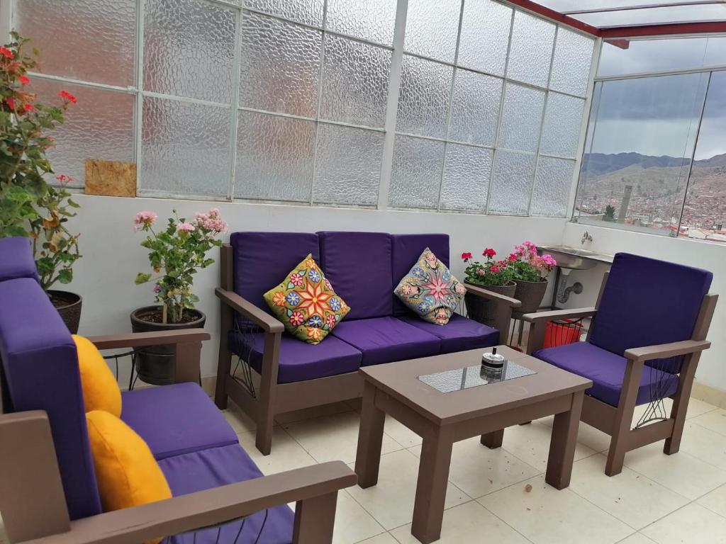 Posezení v ubytování Suyay B&B