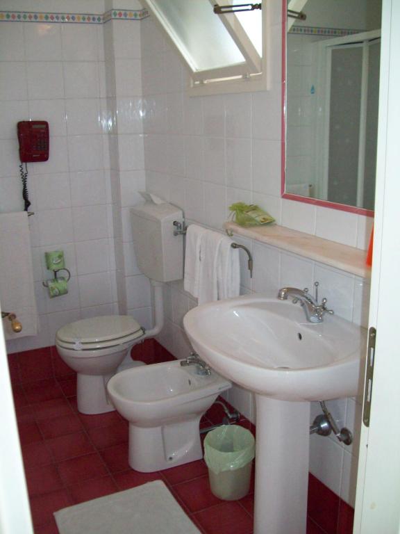 Koupelna v ubytování Albergo Boutique Casajanca