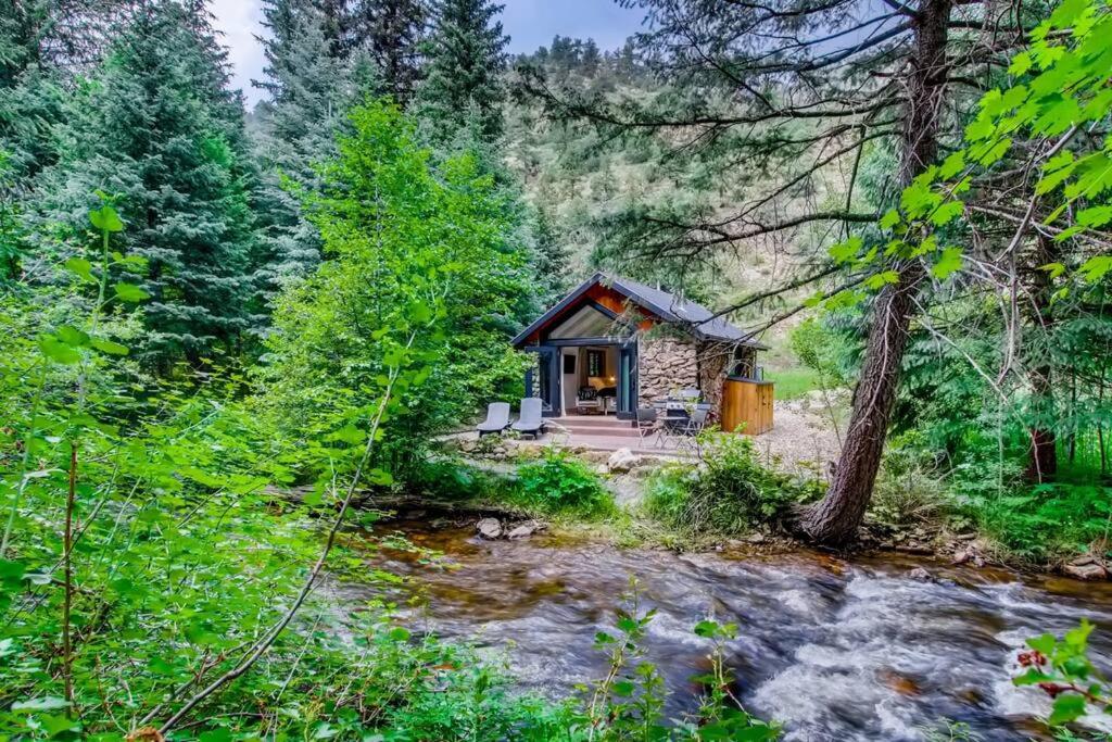 Feldspar Minimalist Modern WATERFRONT Cabin, Idaho Springs (updated