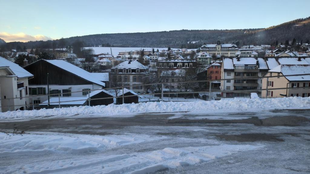 Nespecifikovaný výhled na hory nebo výhled na hory při pohledu z apartmánu
