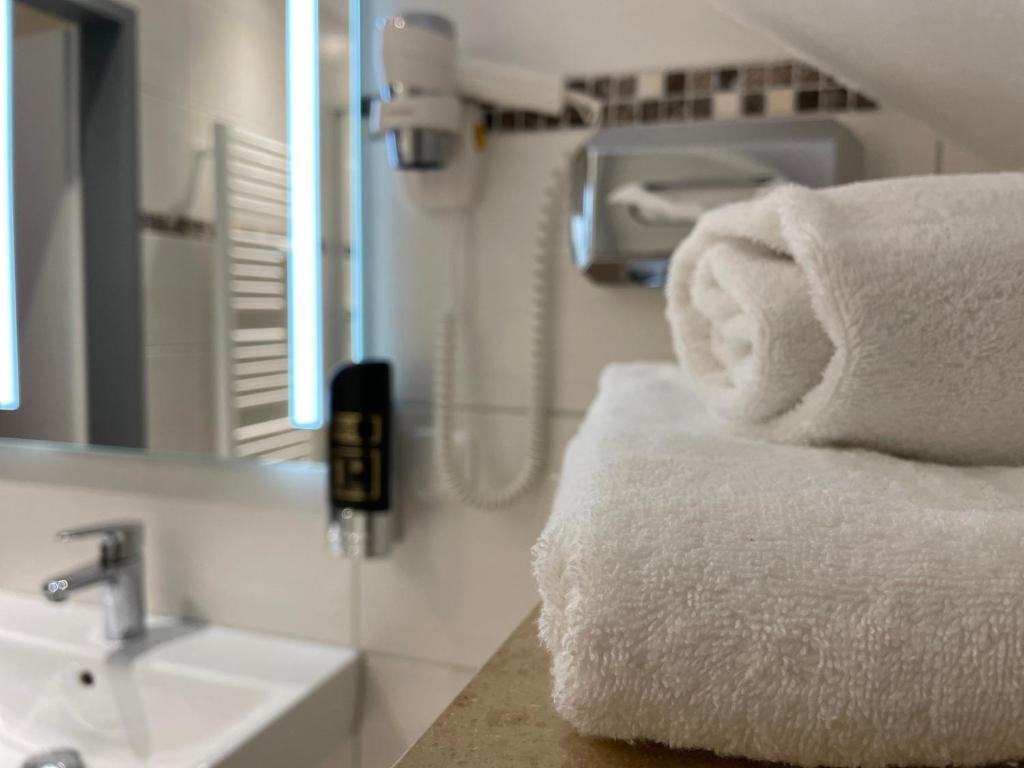 Koupelna v ubytování Hotel Harburger Hof