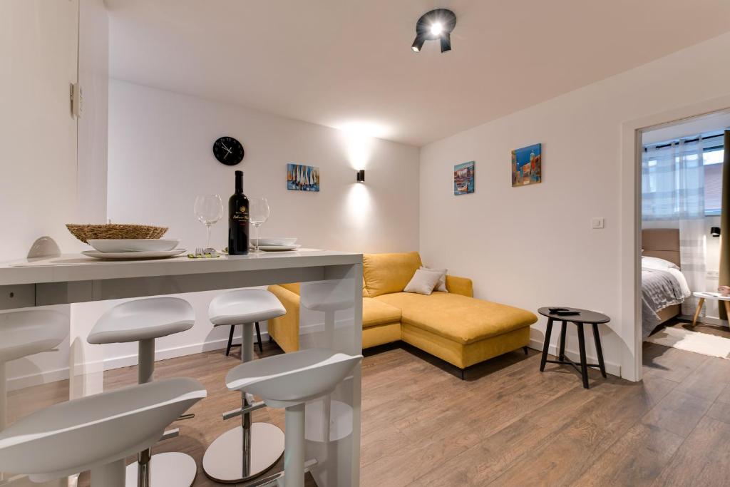 Posezení v ubytování MINMAR Apartments