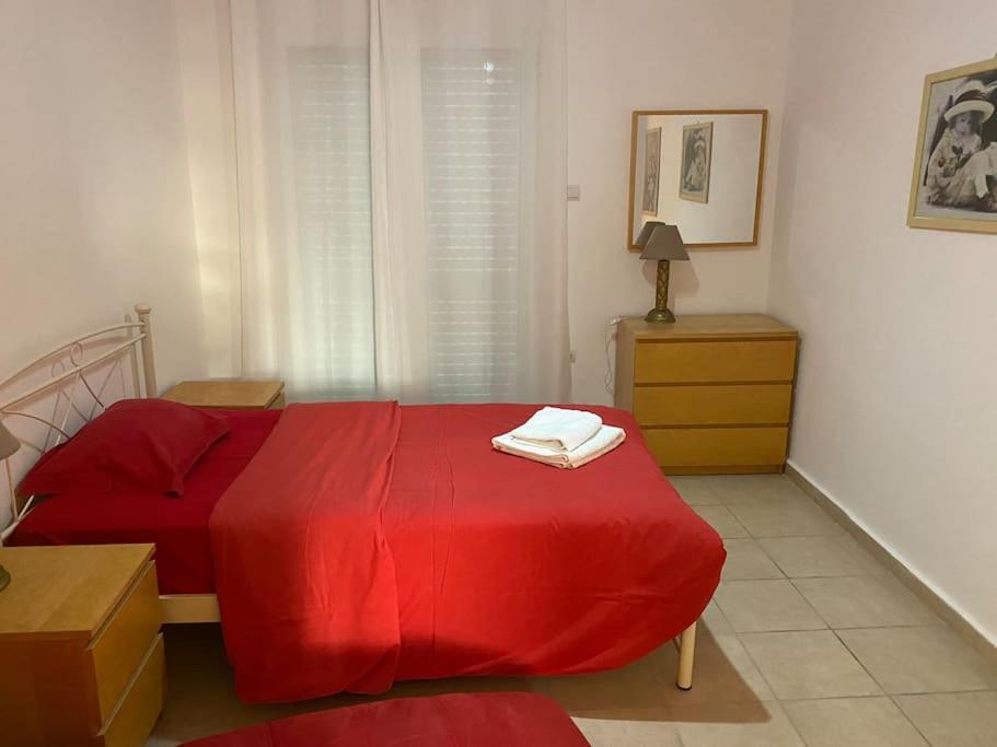 Posteľ alebo postele v izbe v ubytovaní Ioli Β2 apartment
