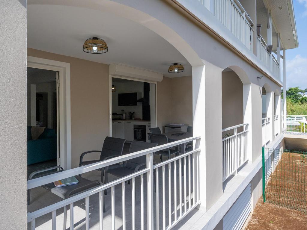 Balkón nebo terasa v ubytování Le Paradis Bleu
