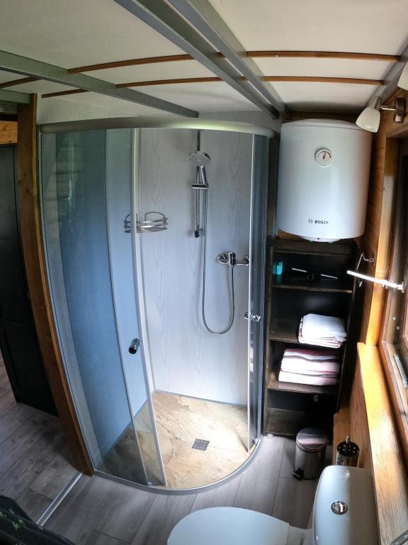 Koupelna v ubytování Tiny House Birner Ertl