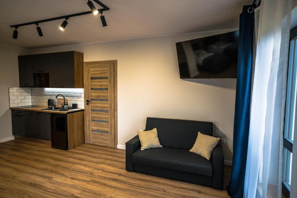Kuchyňa alebo kuchynka v ubytovaní ApartHouse Apartamenty w Białce Tatrzańskiej