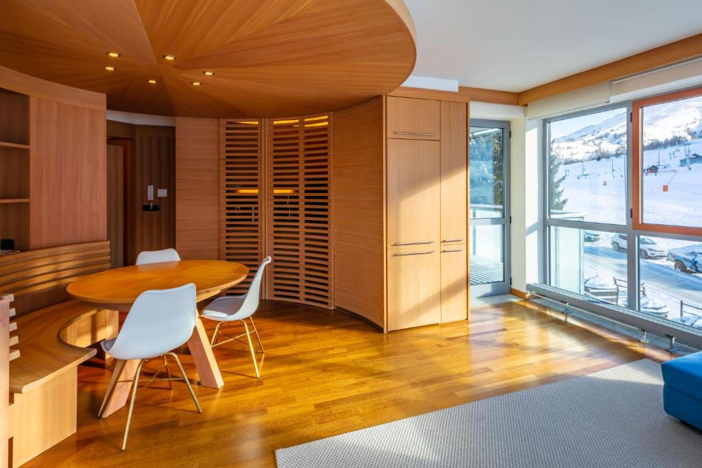 Posedenie v ubytovaní Terrazza su Sestriere Lux