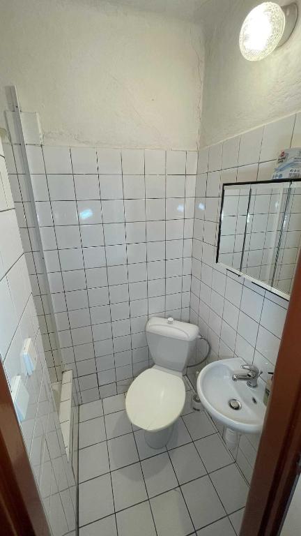 Koupelna v ubytování Hotel Zlatá vyhlídka