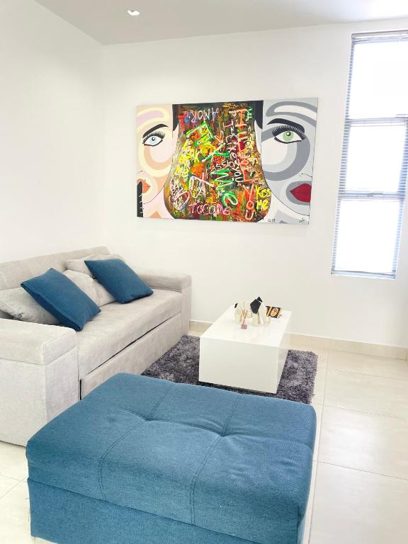 Posezení v ubytování Apartamentos Loft Mikonos