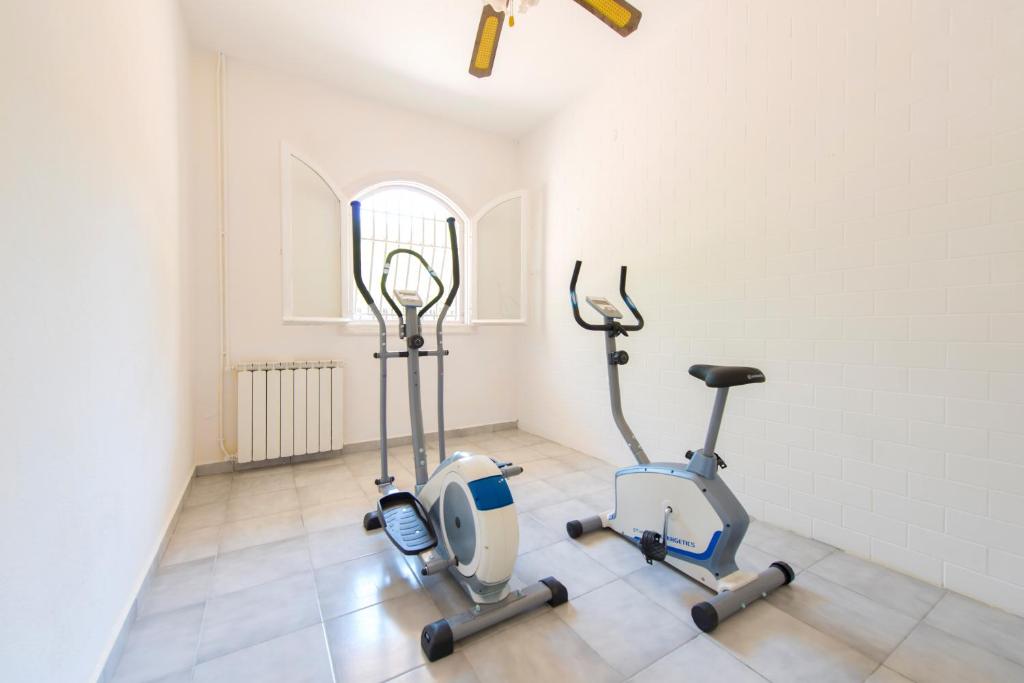Fitness centrum a/nebo fitness zařízení v ubytování Villa Dora