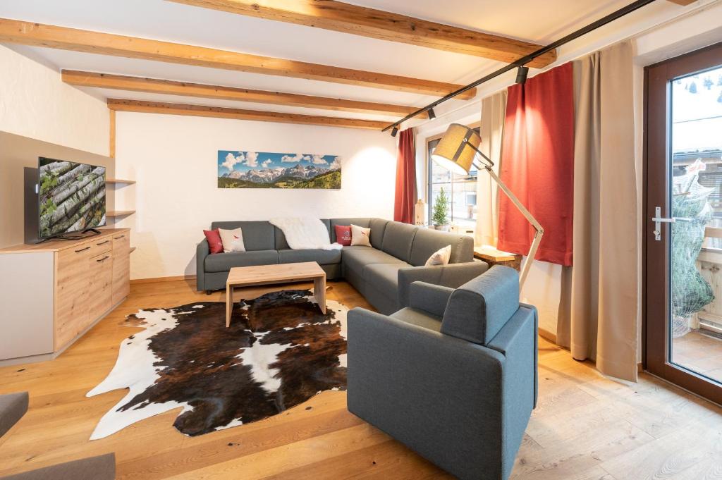 Posezení v ubytování Kuckuck Hinterthal - Appartements
