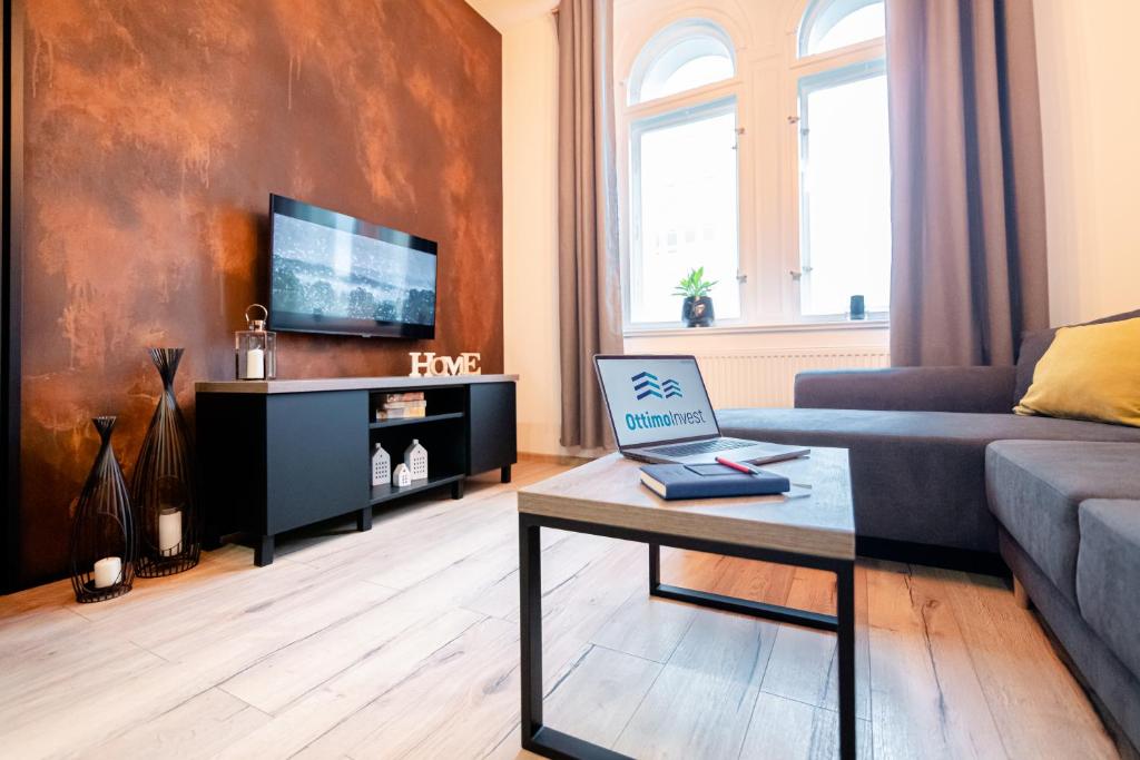 Telewizja i/lub zestaw kina domowego w obiekcie Ottimo Apartamenty Jagiellońska