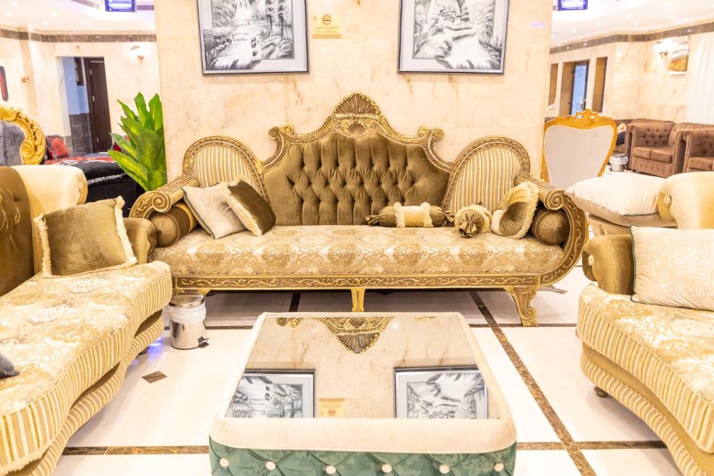 Posezení v ubytování فندق سفير المسك Safeer Almisk Hotel