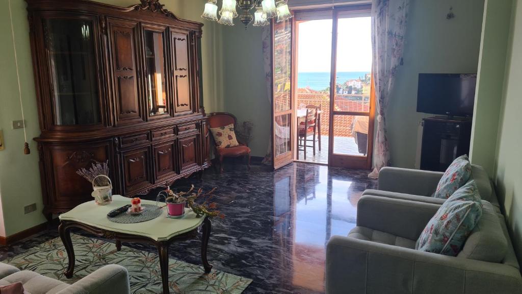 Χώρος καθιστικού στο Casa MA.RE