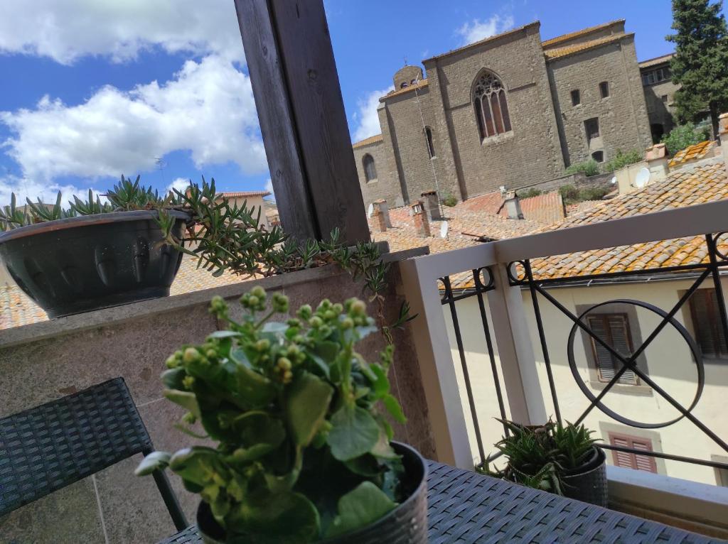A balcony or terrace at Loft VERDI Holiday Viterbo