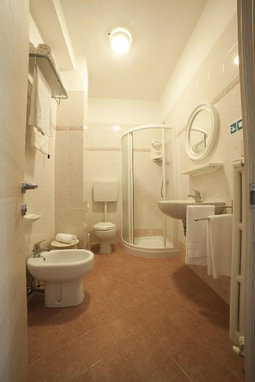 Koupelna v ubytování Hotel Villa Orizzonte
