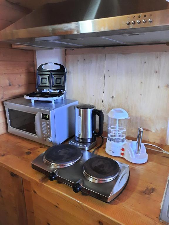 Kuchyň nebo kuchyňský kout v ubytování Velký apartmán Cihlarka