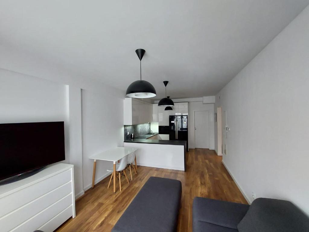 Kuchyňa alebo kuchynka v ubytovaní Apartament Reformacka