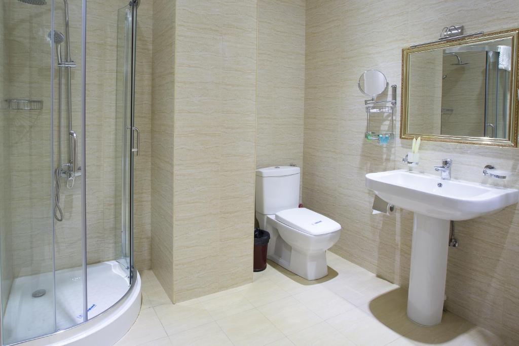 Koupelna v ubytování Diamond Hotel Yerevan