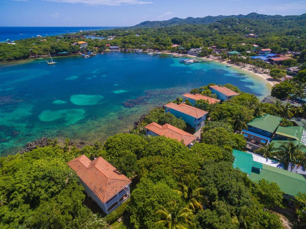 Luftblick auf ein Resort und das Meer in der Unterkunft Coral Vista #4 - 50546 Home in West End