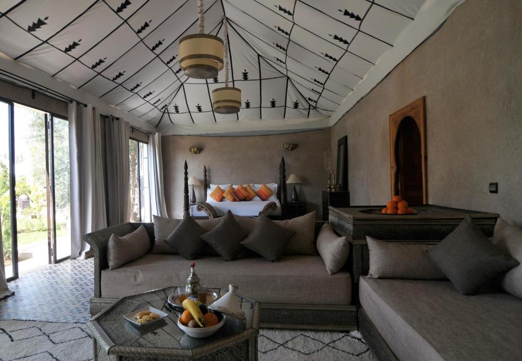 Posezení v ubytování Riad Jawad & Spa
