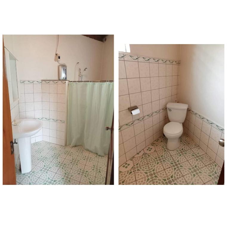 Koupelna v ubytování Hotel Renate