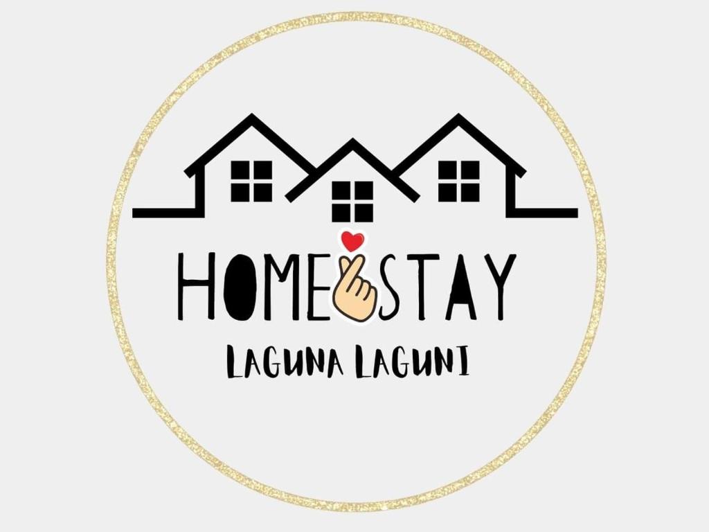 a label for a house with a heart and the words home safety at Laguna laguni Homestay in Sungai Petani