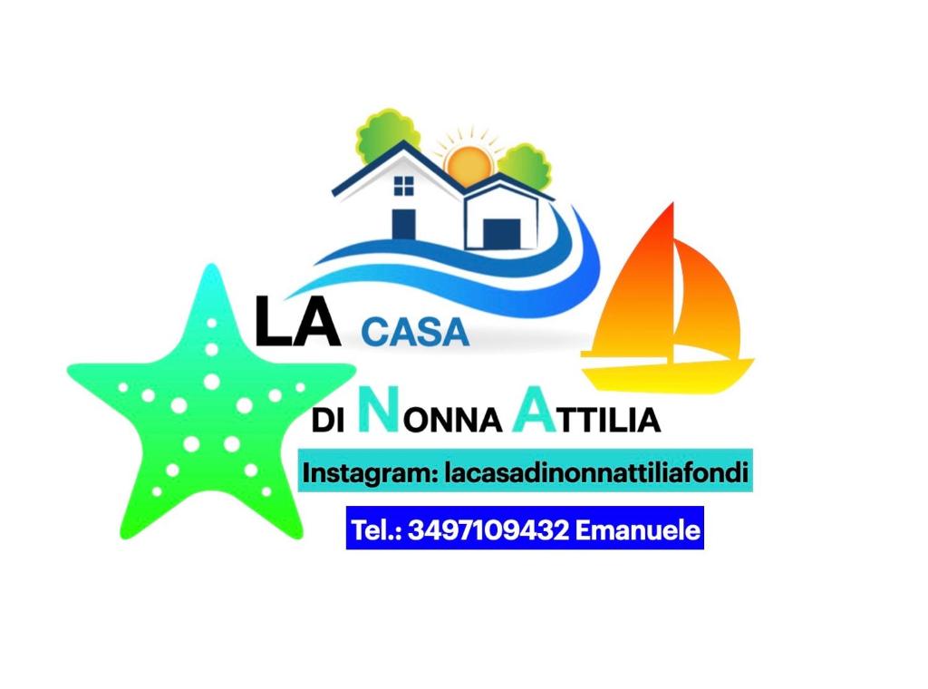 フォンディにあるLa casa di Nonna Attiliaのラ カサ デ ナウメ ナ ラティヴァのロゴ