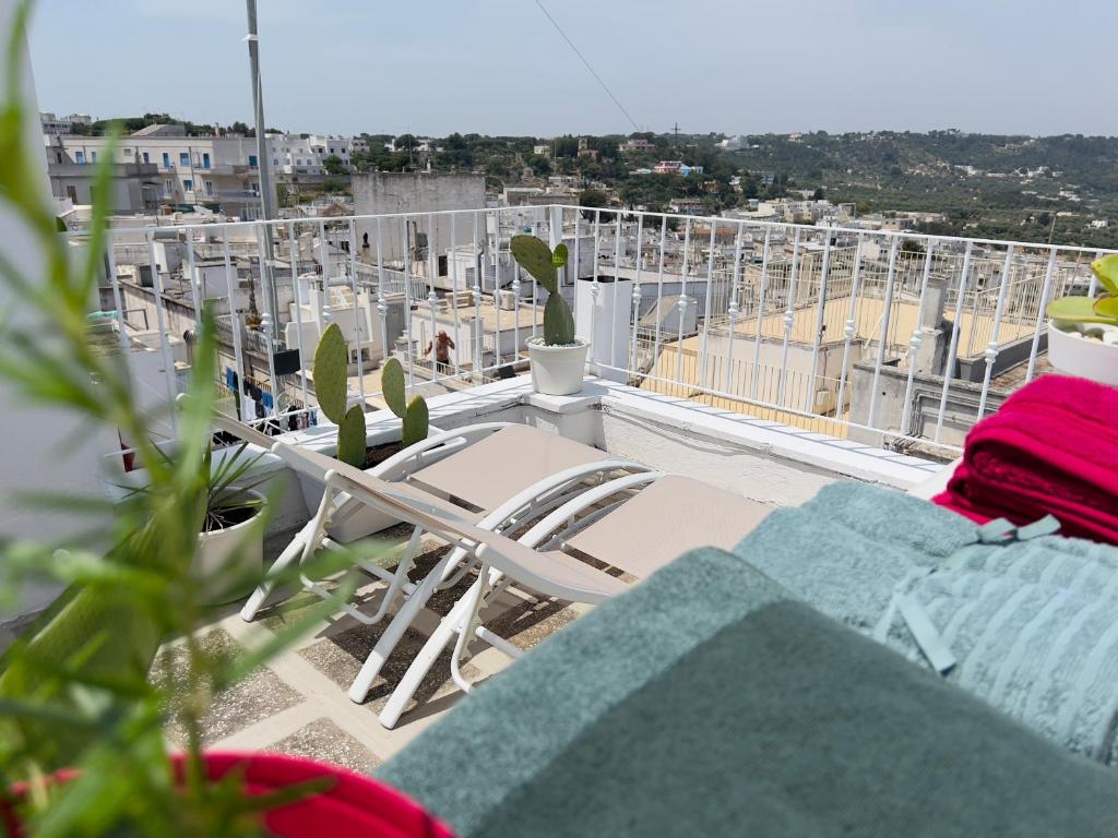 Balkón nebo terasa v ubytování Q40 Ostuni