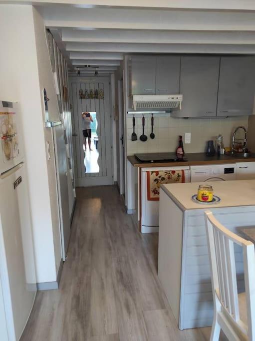 Kuchnia lub aneks kuchenny w obiekcie Maison de vacances Biscarrosse Lac