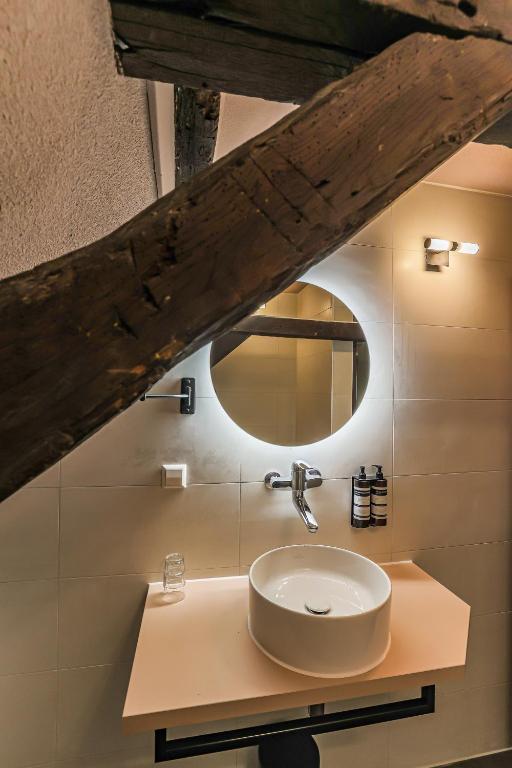 Koupelna v ubytování Hotel Halbert