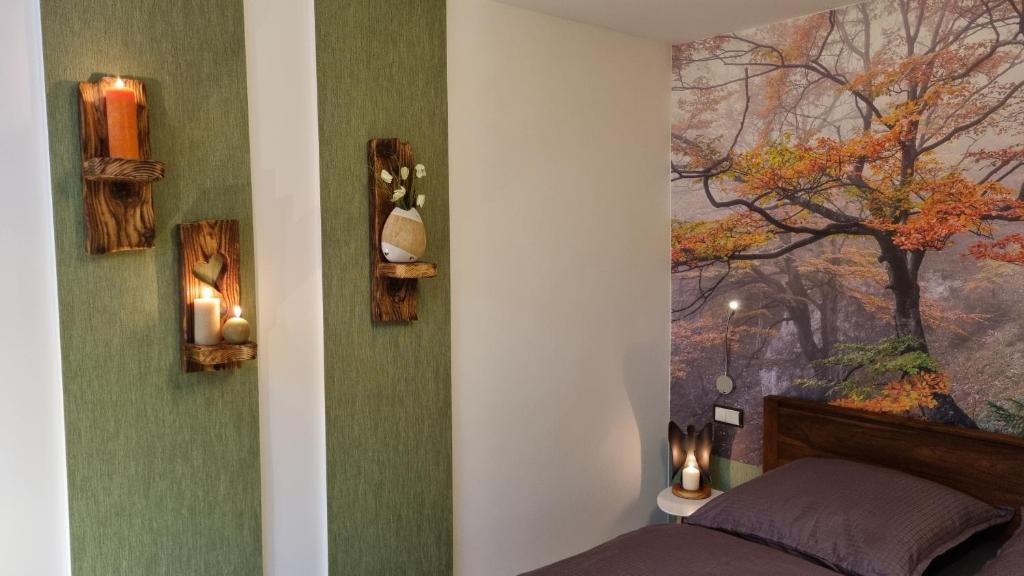Posezení v ubytování Ferienhaus Rehblick - direkt in der Natur, mit Lesezimmer und zwei Terrassen