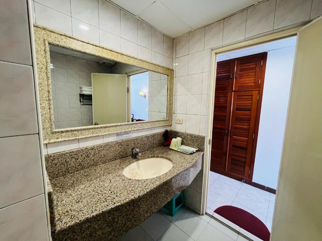 Koupelna v ubytování Chung Hsin Hotel 中信酒店