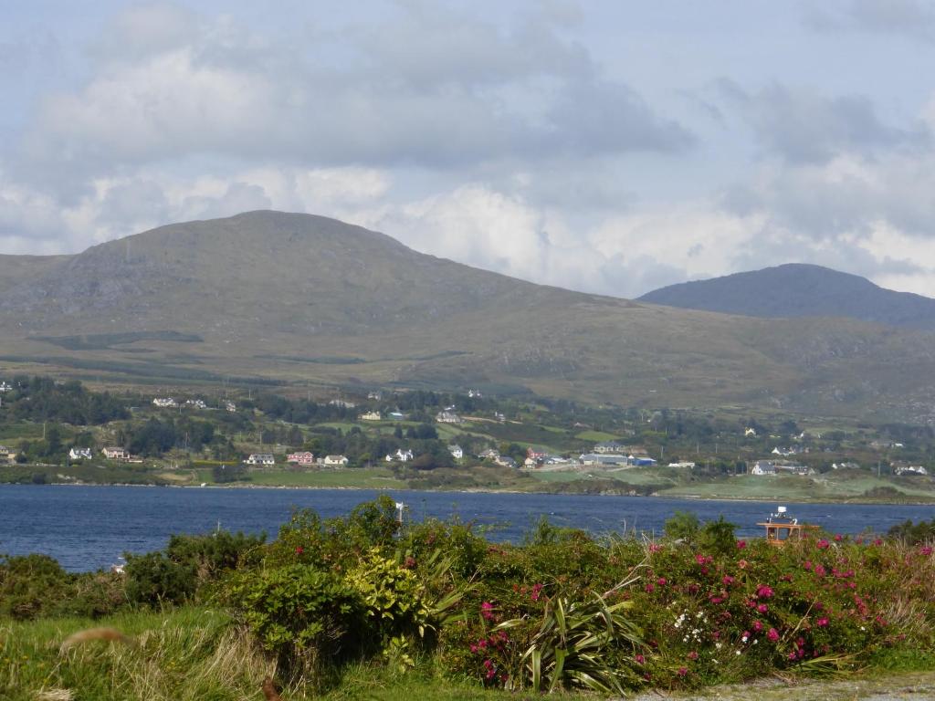 a view of a body of water with mountains in the background at Oakfield in Kenmare
