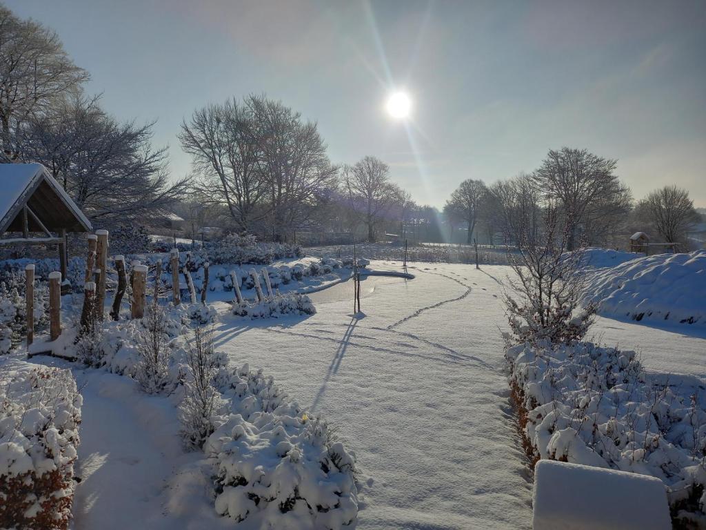 Le jardin des fagnes v zimě